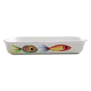 Vietri Pesci Colorati Rectangular Baker